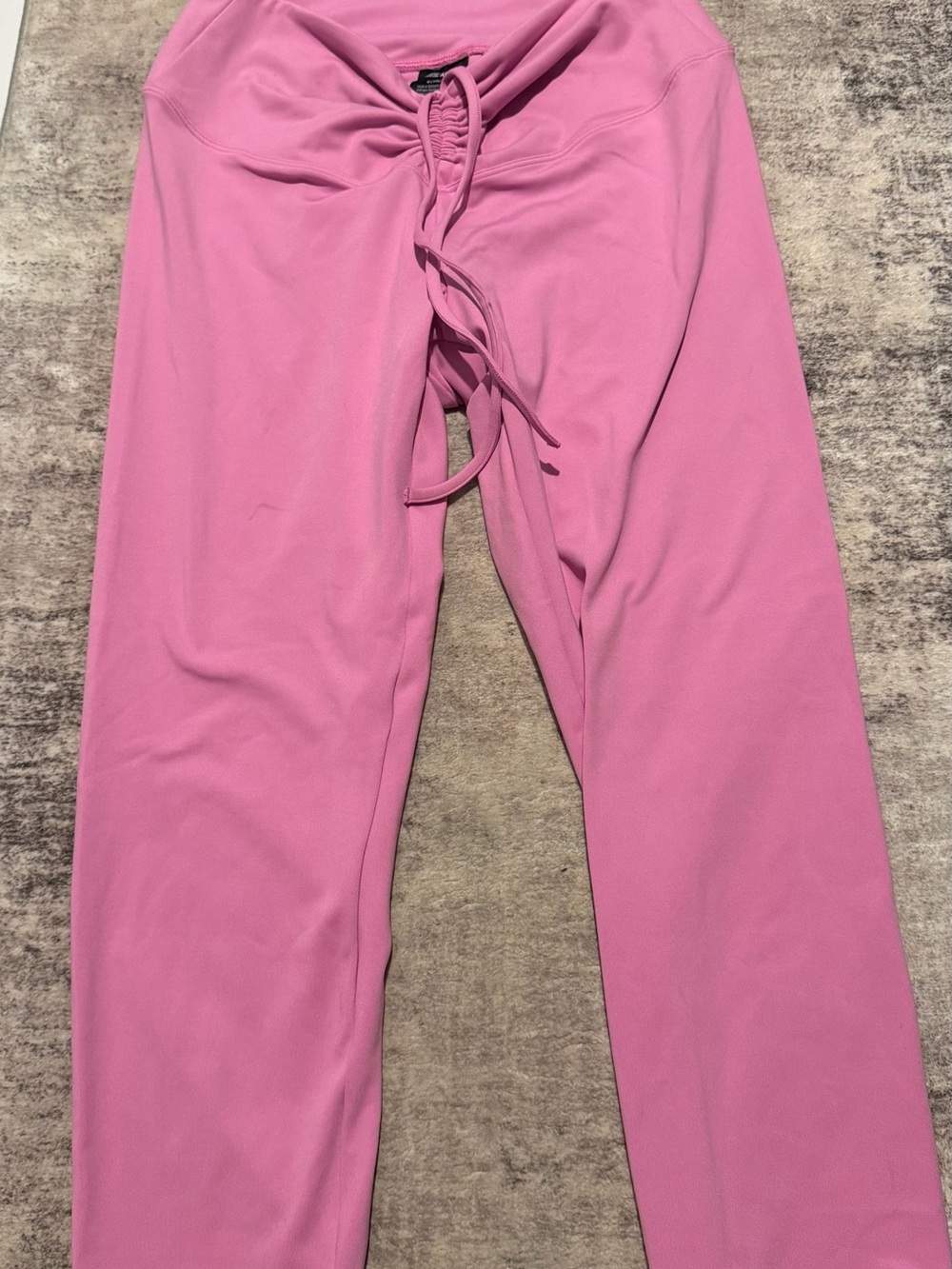 PINK Victoria's Secret Straight Leg Drawstring Pants - Bright Pink